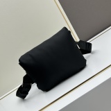 Loewe New Classic Logo Nylon Flip Shoulder Bag Size: 24 x 17 x 9 CM