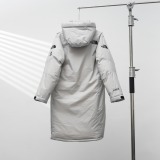 The North Face Fashion Classic Double Zipper Long Hooded Down Jacket