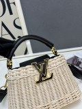Louis Vuitton Fashion Mini Rattan Flip Bag Crossbody Bag Size: 21 x 14 x 8 CM