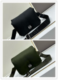 Loewe New Classic Logo Nylon Flip Shoulder Bag Size: 24 x 17 x 9 CM