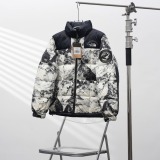 The North Face New Embroidered Snow Mountain Printed Warm Down Coat