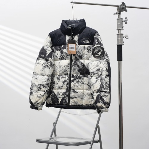 The North Face New Embroidered Snow Mountain Printed Warm Down Coat