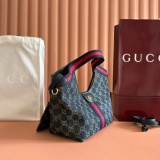 Gucci Classic GG Denim Tote Bag Handbag Size: 25 x 20 x 15 CM