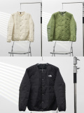 The North Face Fashion Classic Embroidery Plaid Crew Neck Cotton Jacket