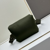 Loewe New Classic Logo Nylon Flip Shoulder Bag Size: 24 x 17 x 9 CM