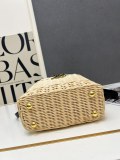 Louis Vuitton Fashion Mini Rattan Flip Bag Crossbody Bag Size: 21 x 14 x 8 CM