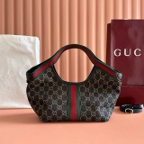 Gucci Classic GG Denim Tote Bag Handbag Size: 25 x 20 x 15 CM