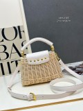 Louis Vuitton Fashion Mini Rattan Flip Bag Crossbody Bag Size: 21 x 14 x 8 CM
