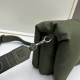 Loewe New Classic Logo Nylon Flip Shoulder Bag Size: 24 x 17 x 9 CM
