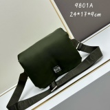Loewe New Classic Logo Nylon Flip Shoulder Bag Size: 24 x 17 x 9 CM