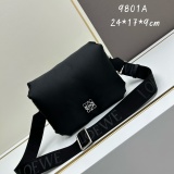 Loewe New Classic Logo Nylon Flip Shoulder Bag Size: 24 x 17 x 9 CM