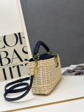 Louis Vuitton Fashion Mini Rattan Flip Bag Crossbody Bag Size: 21 x 14 x 8 CM