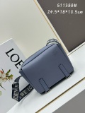 Loewe New Classic Logo Cowhide Jacquard Shoulder Strap Shoulder Bag Crossbody Bag Size: 24.5 x 18 x 10.5 CM