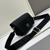 Loewe New Classic Logo Nylon Flip Shoulder Bag Size: 20 x 6 x 13 CM