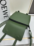 Loewe New Classic Logo Cowhide Jacquard Shoulder Strap Shoulder Bag Crossbody Bag Size: 24.5 x 18 x 10.5 CM