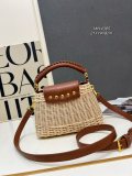 Louis Vuitton Fashion Mini Rattan Flip Bag Crossbody Bag Size: 21 x 14 x 8 CM