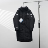 The North Face Fashion Classic Double Zipper Long Hooded Down Jacket