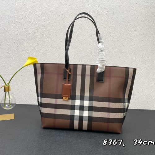 Burberry Classic Leather Tote Bag Shoulder Bag Size: 34 x 14 x 28 CM