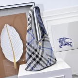 Burberry New Classic Checkered Soft Stand Shoulder Backpack Size: 26.5 x 13.5 x 46.5 CM