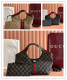 Gucci Classic GG Denim Tote Bag Handbag Size: 25 x 20 x 15 CM