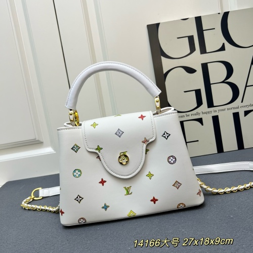 Louis Vuitton Fashion Logo Printed Chain Flip Handbag Crossbody Bag