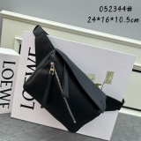 Loewe New Fashion Logo Printed Cowhide Waist Bag Crossbody Bag Size: 24 x 16 x 10.5 CM