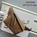 Loewe New Fashion Logo Printed Cowhide Waist Bag Crossbody Bag Size: 24 x 16 x 10.5 CM