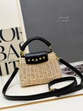 Louis Vuitton Fashion Mini Rattan Flip Bag Crossbody Bag Size: 21 x 14 x 8 CM