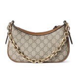 Gucci Classic GG Printed Zipper Shoulder Bag Crossbody Bag Size: 24 x 16.5 x 5.5 CM