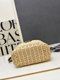 Louis Vuitton Fashion Mini Rattan Flip Bag Crossbody Bag Size: 21 x 14 x 8 CM
