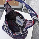 Burberry New Classic Checkered Soft Stand Shoulder Backpack Size: 26.5 x 13.5 x 46.5 CM