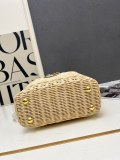 Louis Vuitton Fashion Mini Rattan Flip Bag Crossbody Bag Size: 21 x 14 x 8 CM