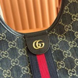 Gucci Classic GG Denim Tote Bag Handbag Size: 25 x 20 x 15 CM