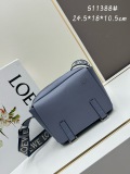 Loewe New Classic Logo Cowhide Jacquard Shoulder Strap Shoulder Bag Crossbody Bag Size: 24.5 x 18 x 10.5 CM