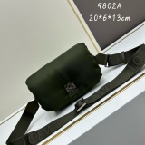Loewe New Classic Logo Nylon Flip Shoulder Bag Size: 20 x 6 x 13 CM