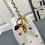 Louis Vuitton Fashion Logo Printed Chain Flip Handbag Crossbody Bag