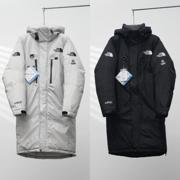 The North Face Fashion Classic Double Zipper Long Hooded Down Jacket