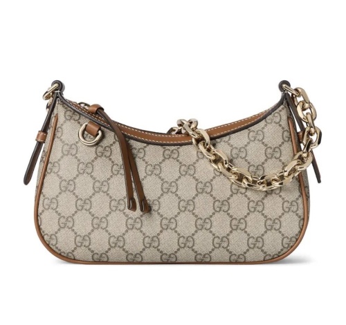 Gucci Classic GG Printed Zipper Shoulder Bag Crossbody Bag Size: 24 x 16.5 x 5.5 CM