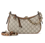 Gucci Classic GG Printed Zipper Shoulder Bag Crossbody Bag Size: 24 x 16.5 x 5.5 CM