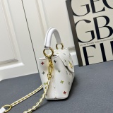 Louis Vuitton Fashion Logo Printed Chain Flip Handbag Crossbody Bag