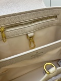 Louis Vuitton Fashion Logo Printed Mini Flip Denim Handbag Crossbody Bag Size: 27 x 18 x 9 CM