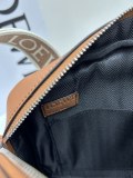 Loewe New Classic Logo Cowhide Jacquard Shoulder Strap Shoulder Bag Crossbody Bag Size: 24.5 x 18 x 10.5 CM