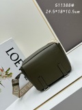 Loewe New Classic Logo Cowhide Jacquard Shoulder Strap Shoulder Bag Crossbody Bag Size: 24.5 x 18 x 10.5 CM
