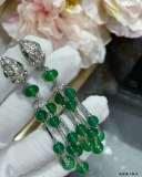 Bvlgari Fashion Personalized Diamond Studded Snakehead Tassel Earrings