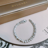 Bvlgari New Fashionable and Elegant Full Diamond Snakehead Bracelet