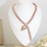 Bvlgari New Fashion Diamond Set Serpentine Collar