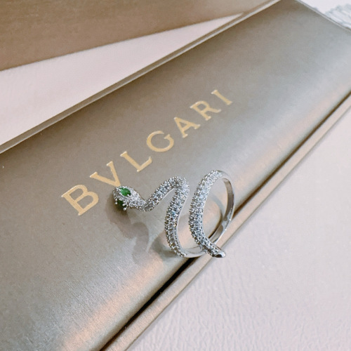 Bvlgari New Personalized Full Diamond Serpentine Ring