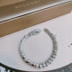 Bvlgari New Fashionable and Elegant Full Diamond Snakehead Bracelet