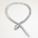 Bvlgari New Fashion Diamond Set Serpentine Collar