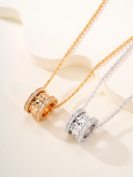 Bvlgari New Couple Fashion Diamond Set Shipping Bead Necklace